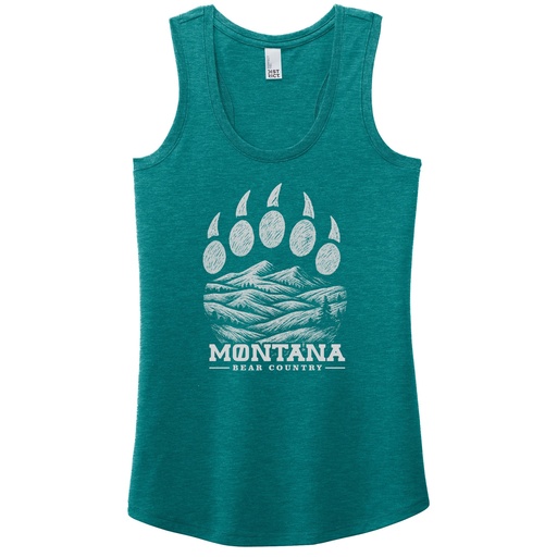 Montana Bear Country - Women's Tri-Blend Racerback Tank