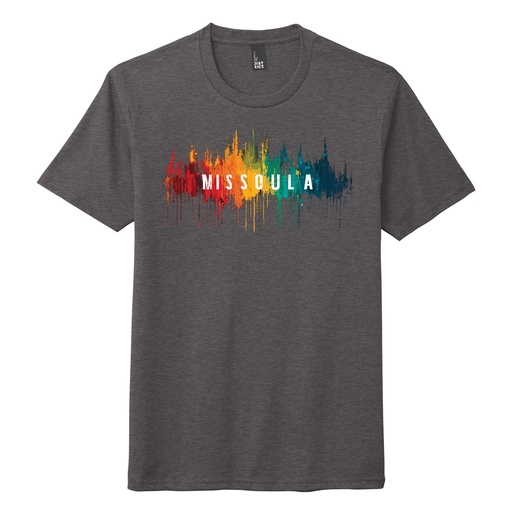 Missoula Paint Drips - District Perfect Tri Tee. DM130