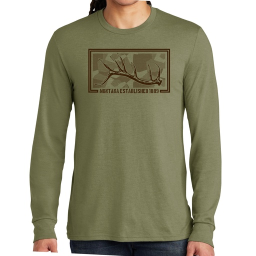 Big Camo Tines - Tri-Blend Long Sleeve Tee