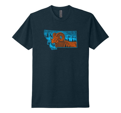 2 Color Neon Bighorn MT - Unisex CVC Tee