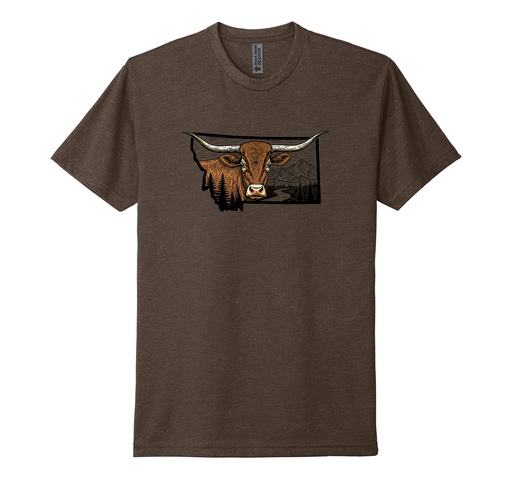Long Horn Cow MT - Unisex CVC Tee